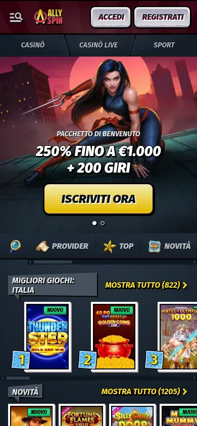 Anteprima mobile di AllySpin