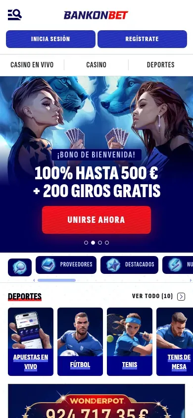 Anteprima mobile di Bankonbet