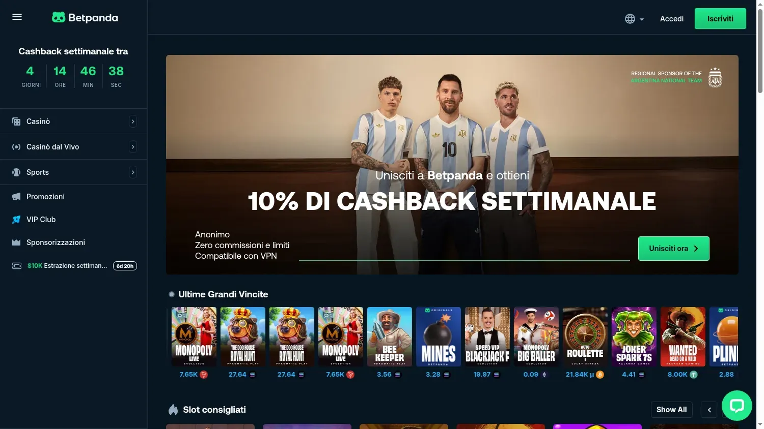 Anteprima di Betpanda
