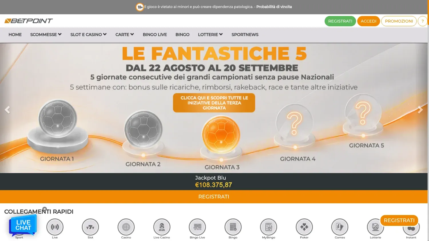 Anteprima di BetPoint