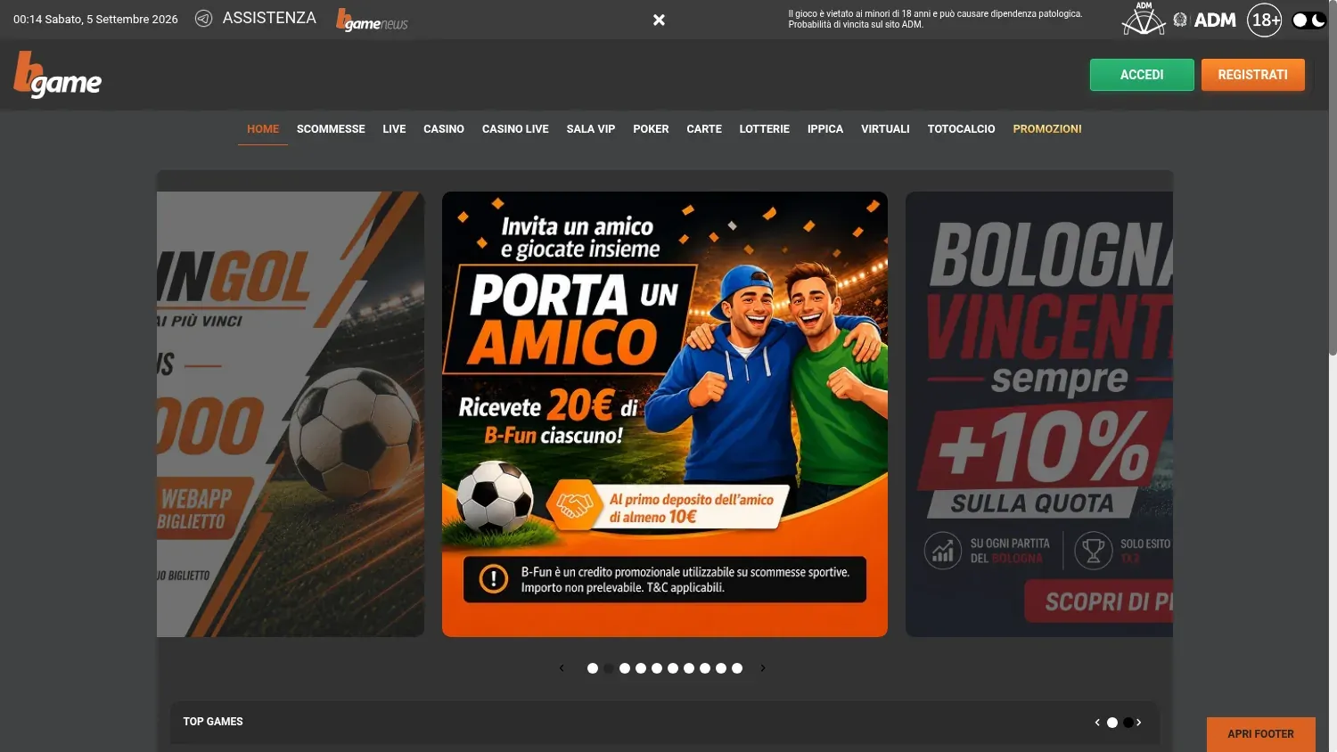 Anteprima di Bgame