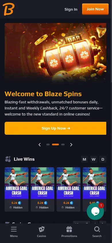Anteprima mobile di Blaze Spins