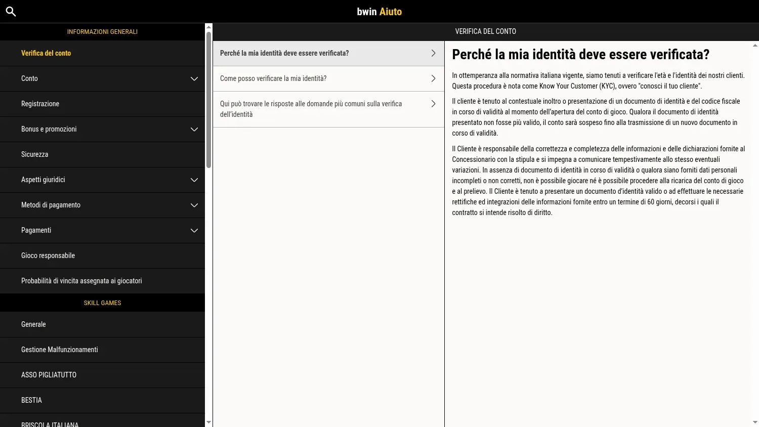 Anteprima di bwin