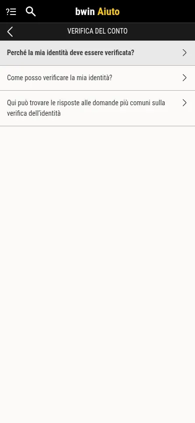 Anteprima mobile di bwin