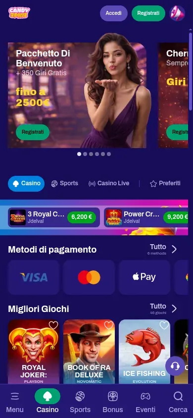 Anteprima mobile di Candy Spinz