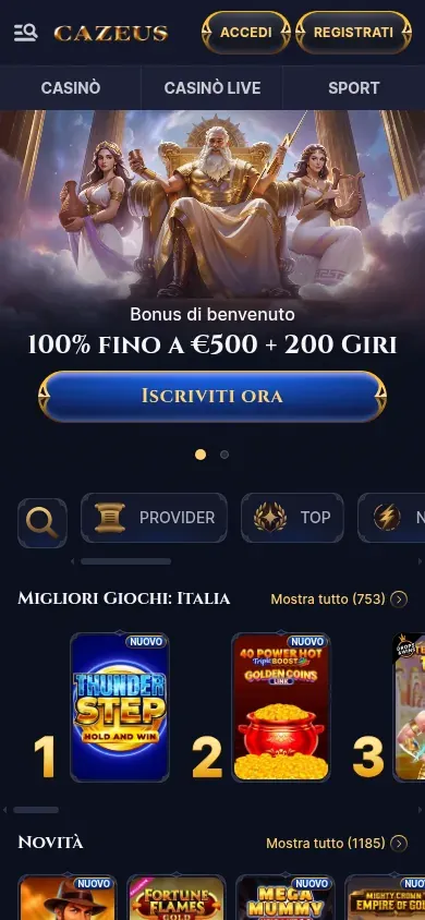 Anteprima mobile di Cazeus