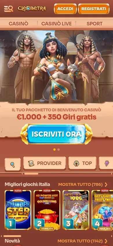Anteprima mobile di Cleobetra