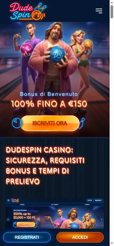 Anteprima mobile di Dudespin