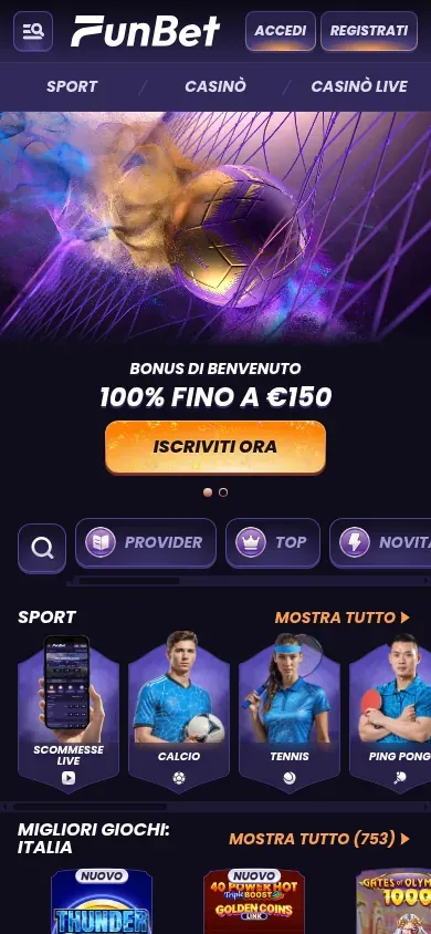 Anteprima mobile di Funbet