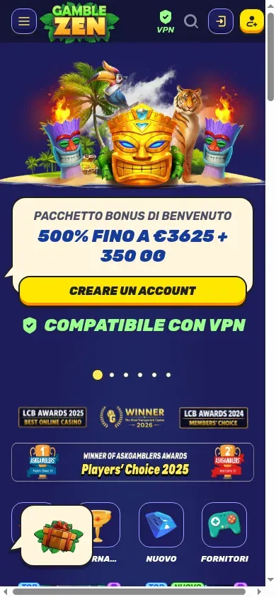 Anteprima mobile di Gamblezen