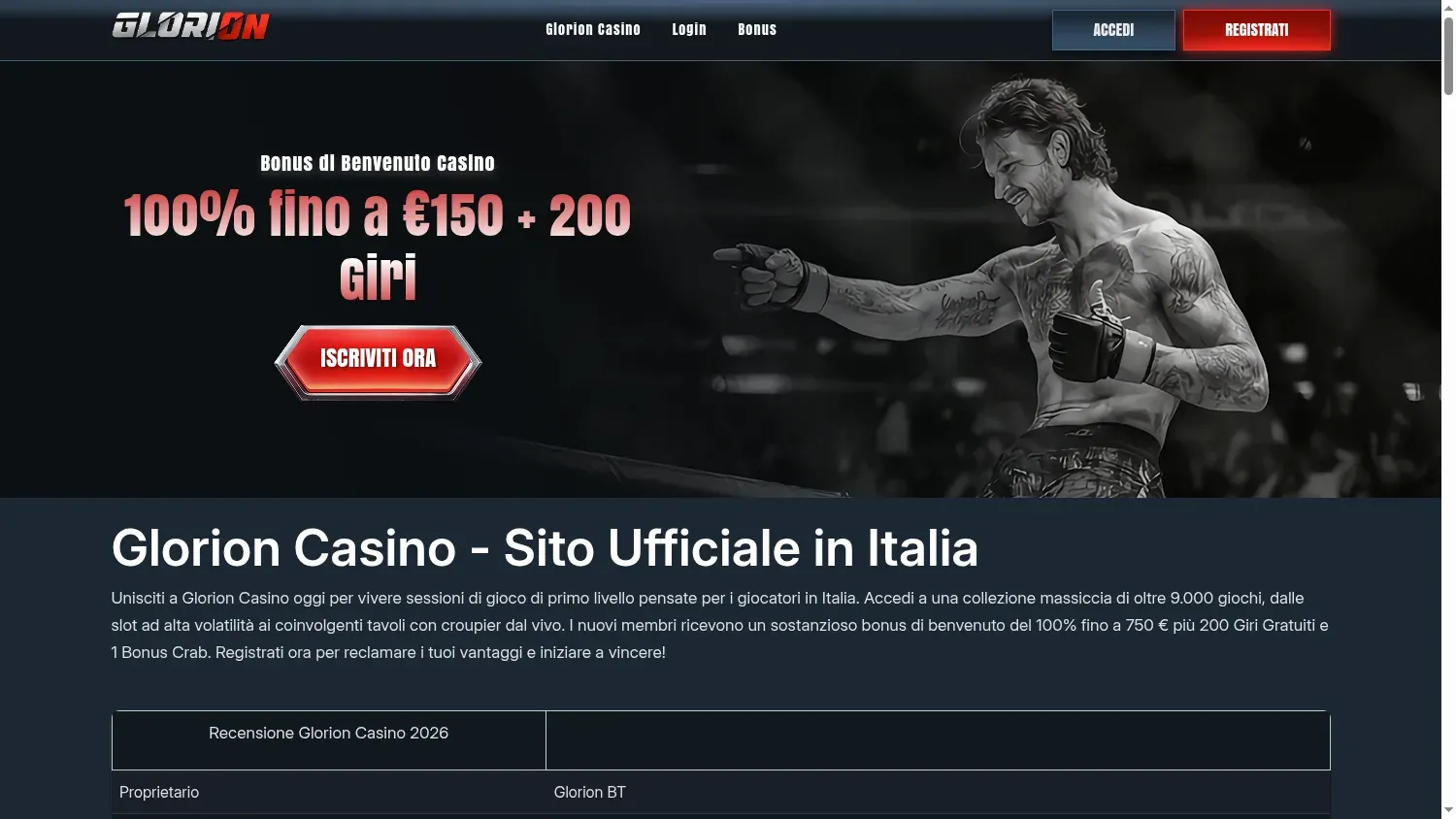 Anteprima di Glorion