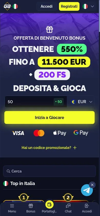 Anteprima mobile di GoldBet
