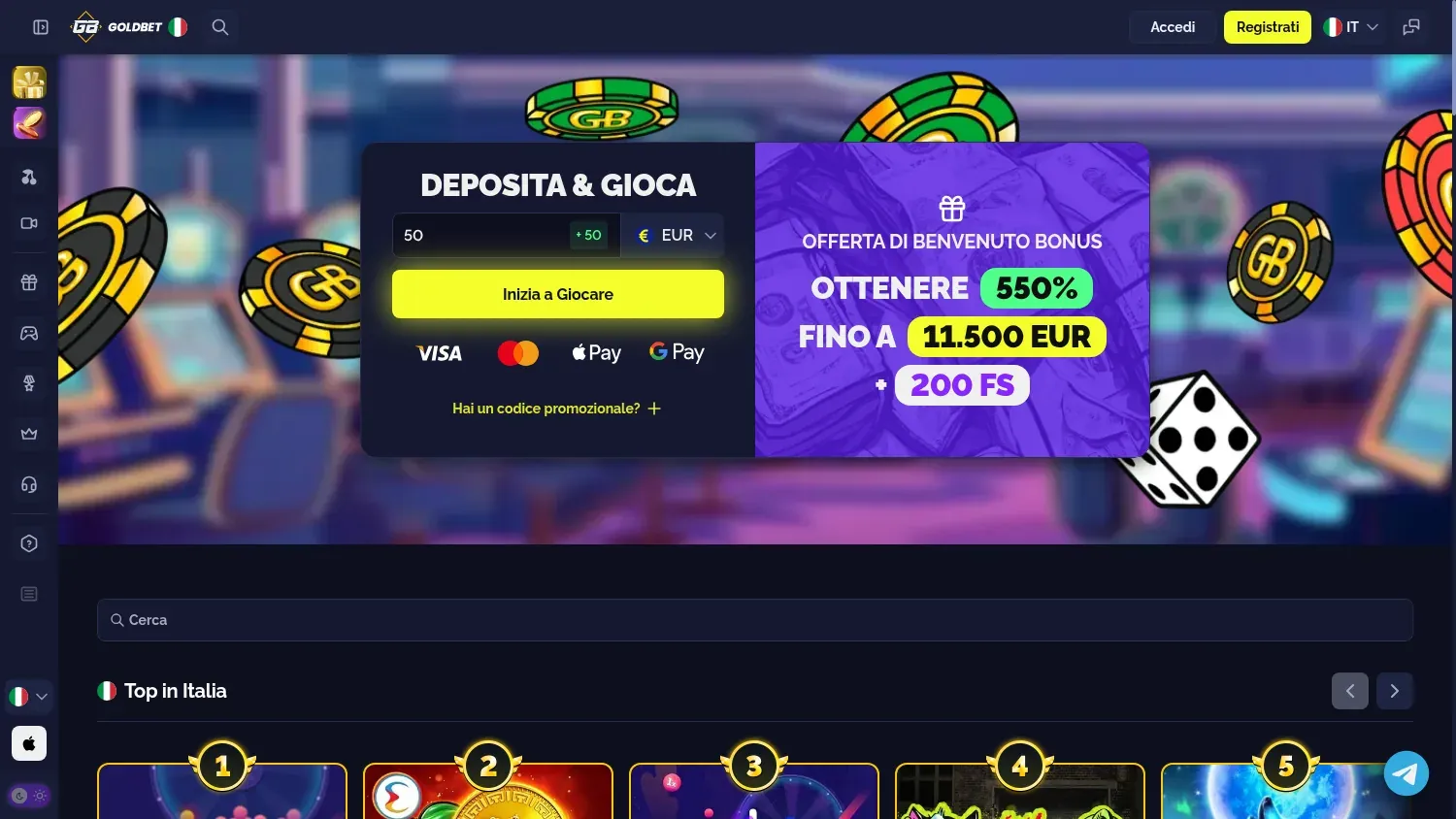 Anteprima di GoldBet