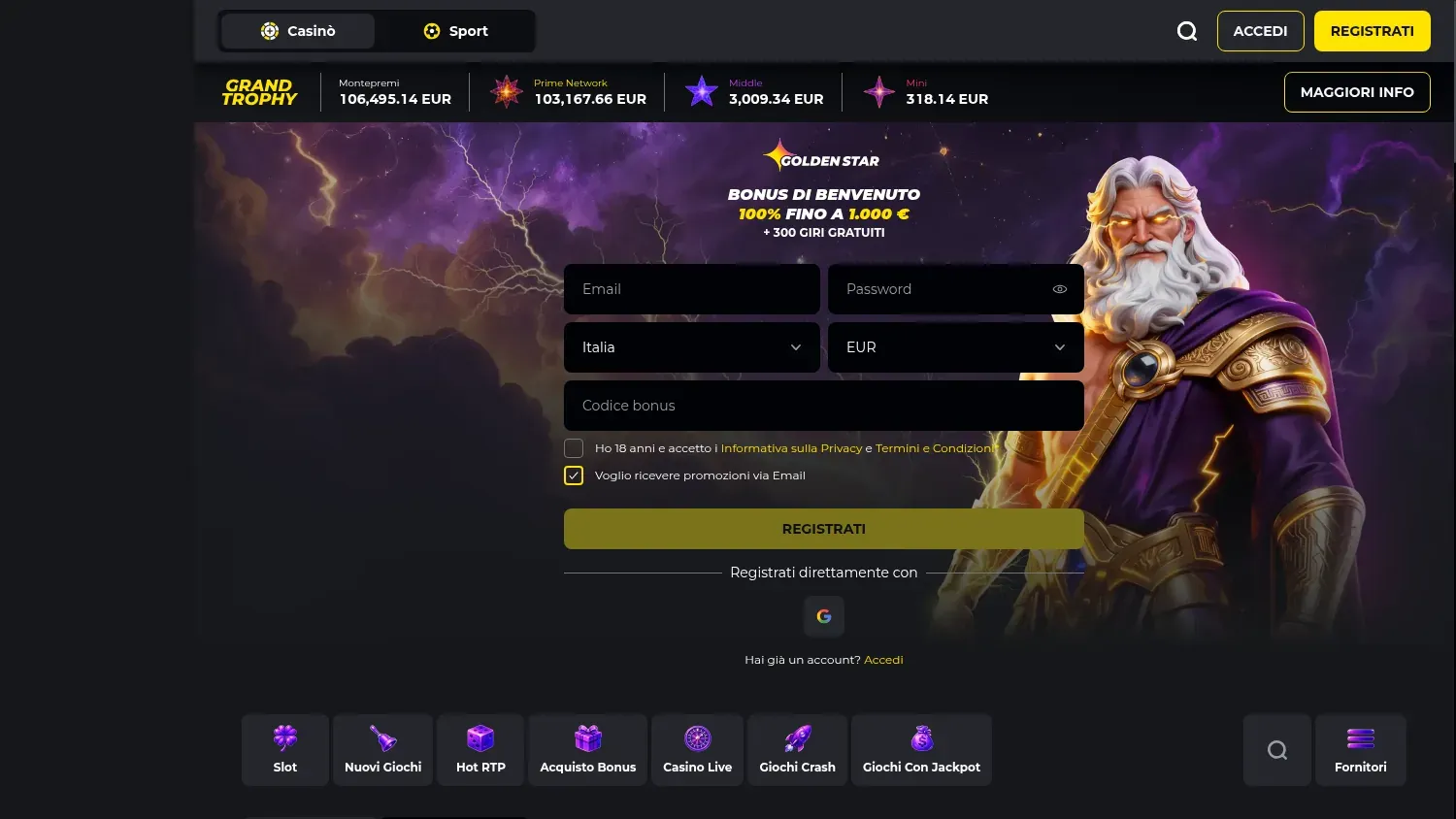 Anteprima di Golden Star