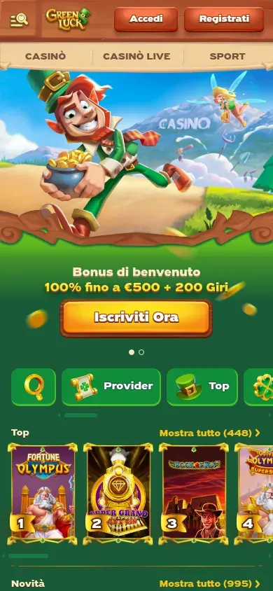 Anteprima mobile di Green Luck
