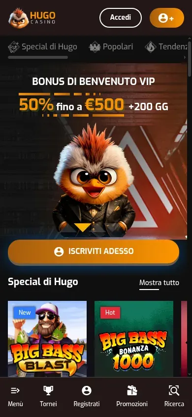 Anteprima mobile di Hugo