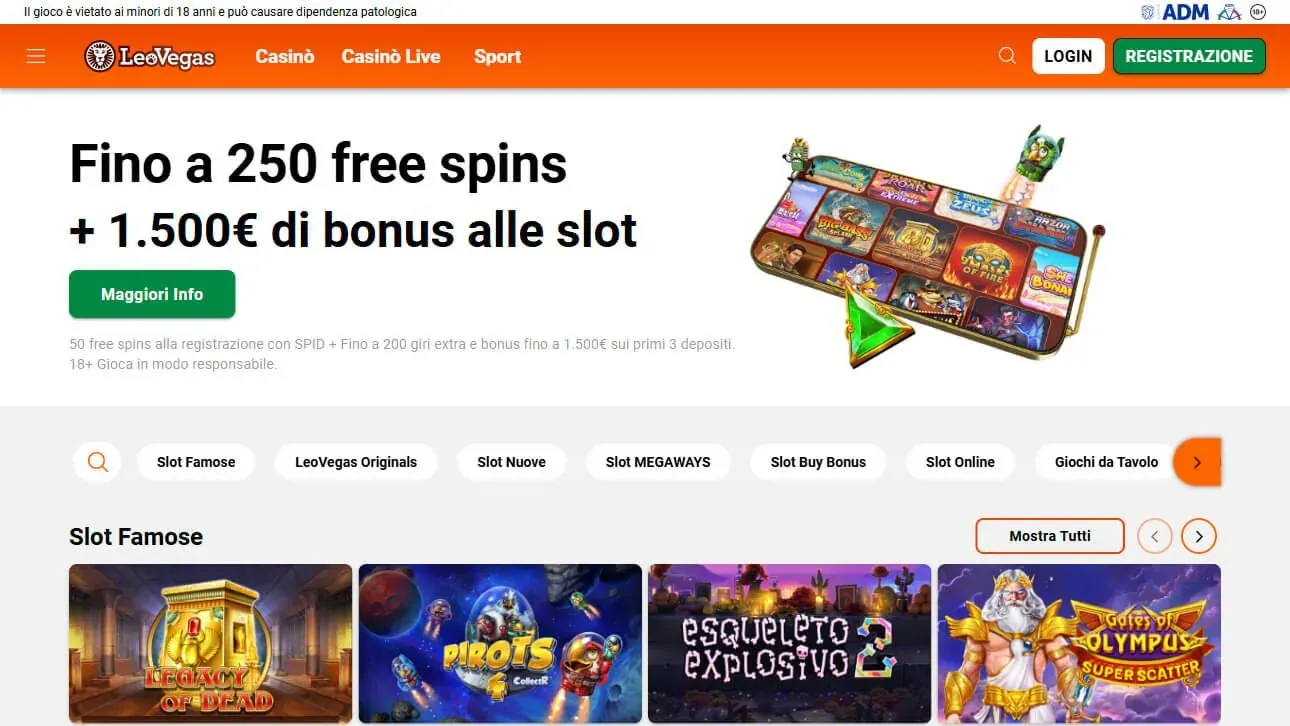 Anteprima di LeoVegas