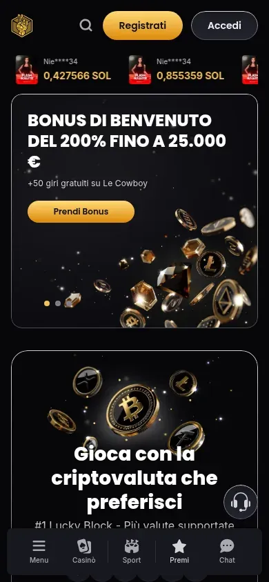 Anteprima mobile di LuckyBlock