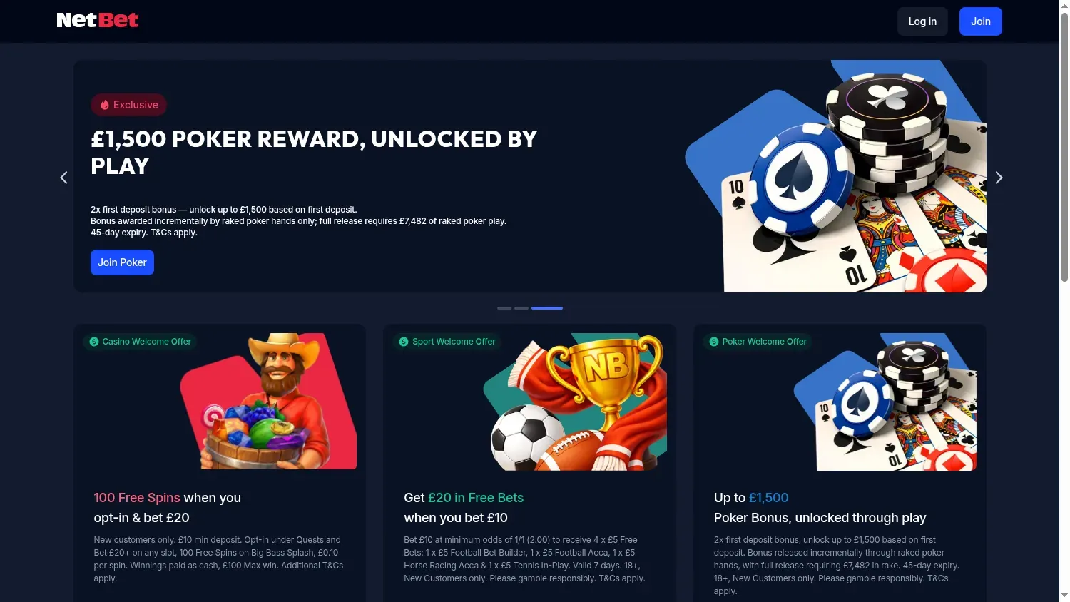 Anteprima di NetBet