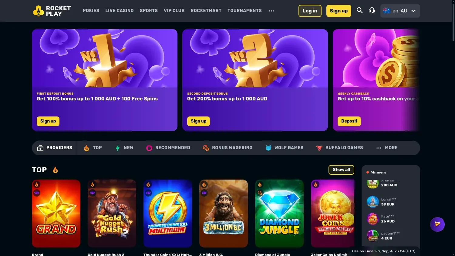 Anteprima di RocketPlay