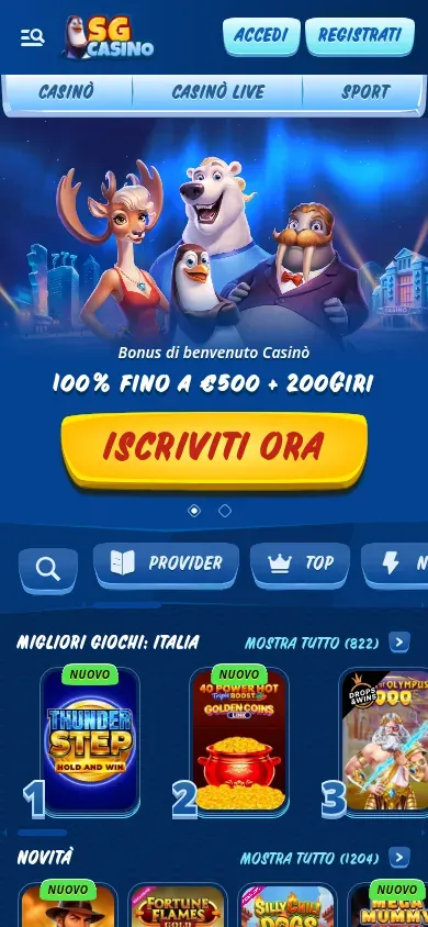 Anteprima mobile di SG