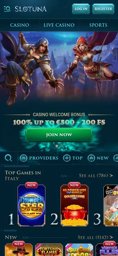 Anteprima mobile di Slotuna