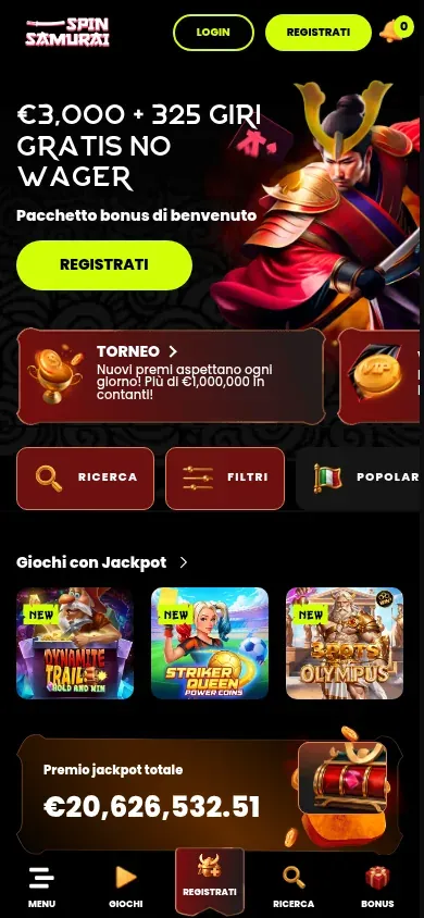 Anteprima mobile di Spin Samurai