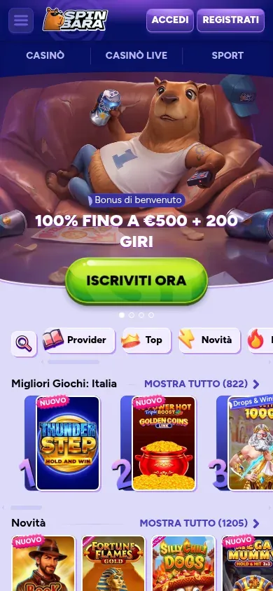 Anteprima mobile di Spinbara