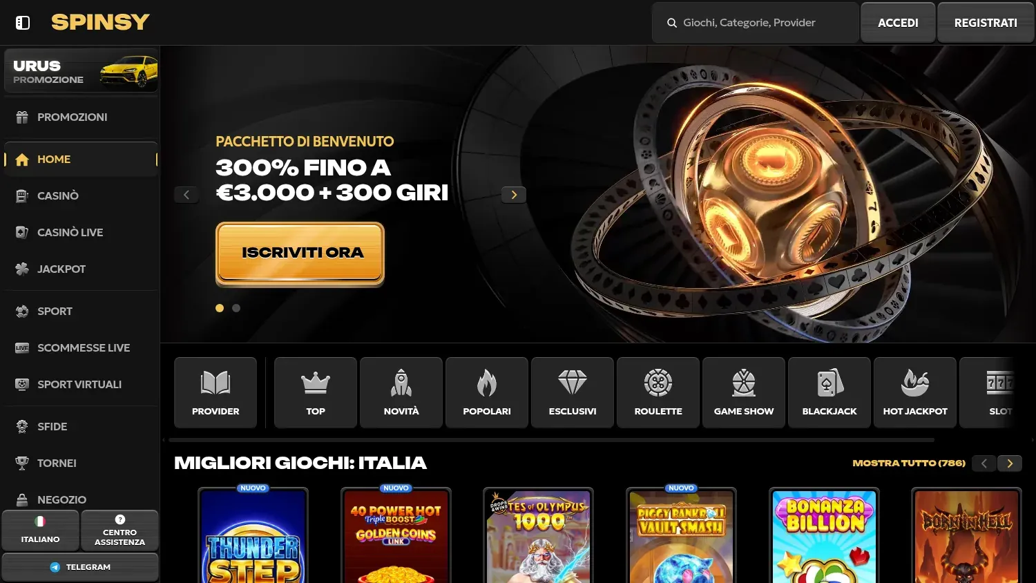 Anteprima di Spinsy