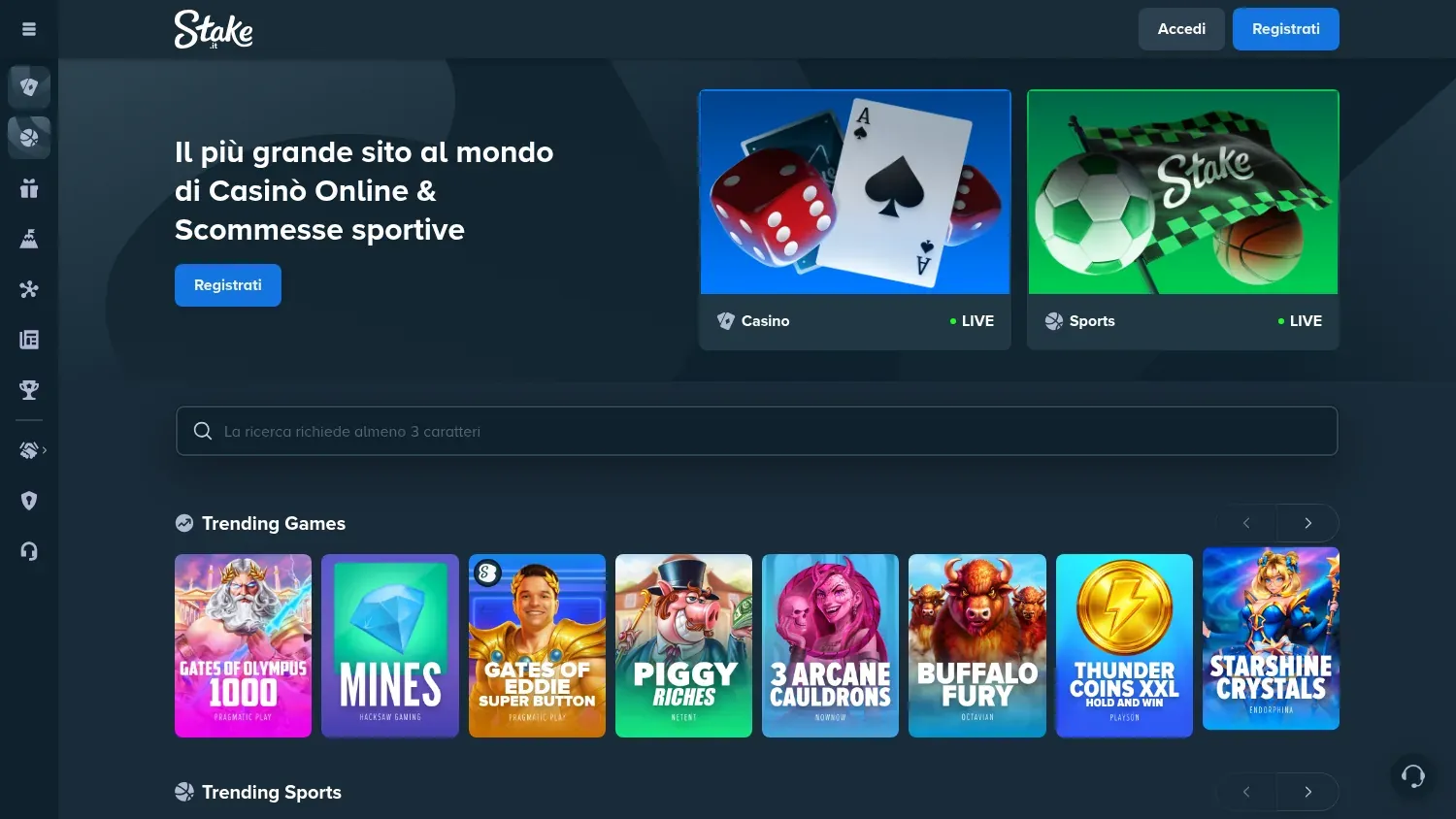Anteprima di Stake