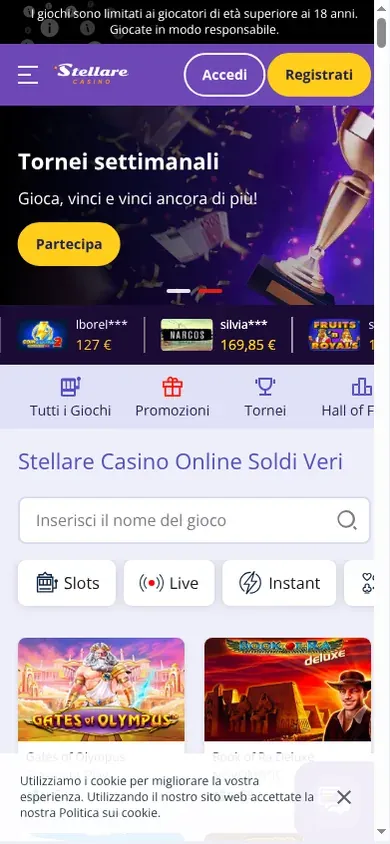 Anteprima mobile di Stellare