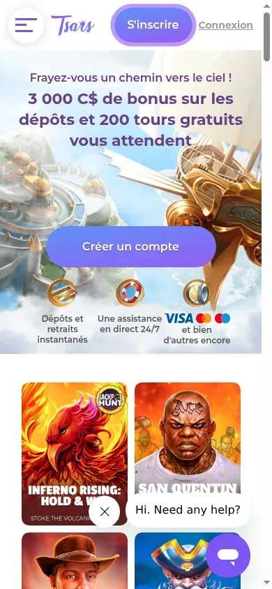 Anteprima mobile di Tsars