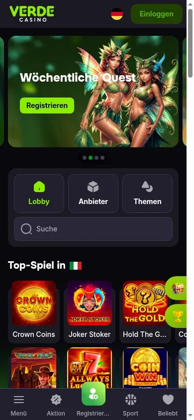 Anteprima mobile di Verde